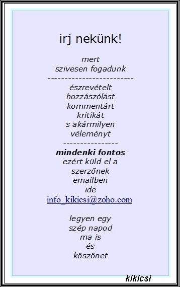 irj nekünk