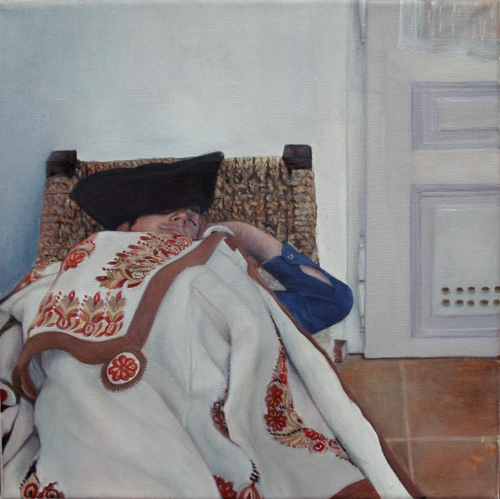 Tarkáról álmodik a gulyás (olaj, vászon 30×30)